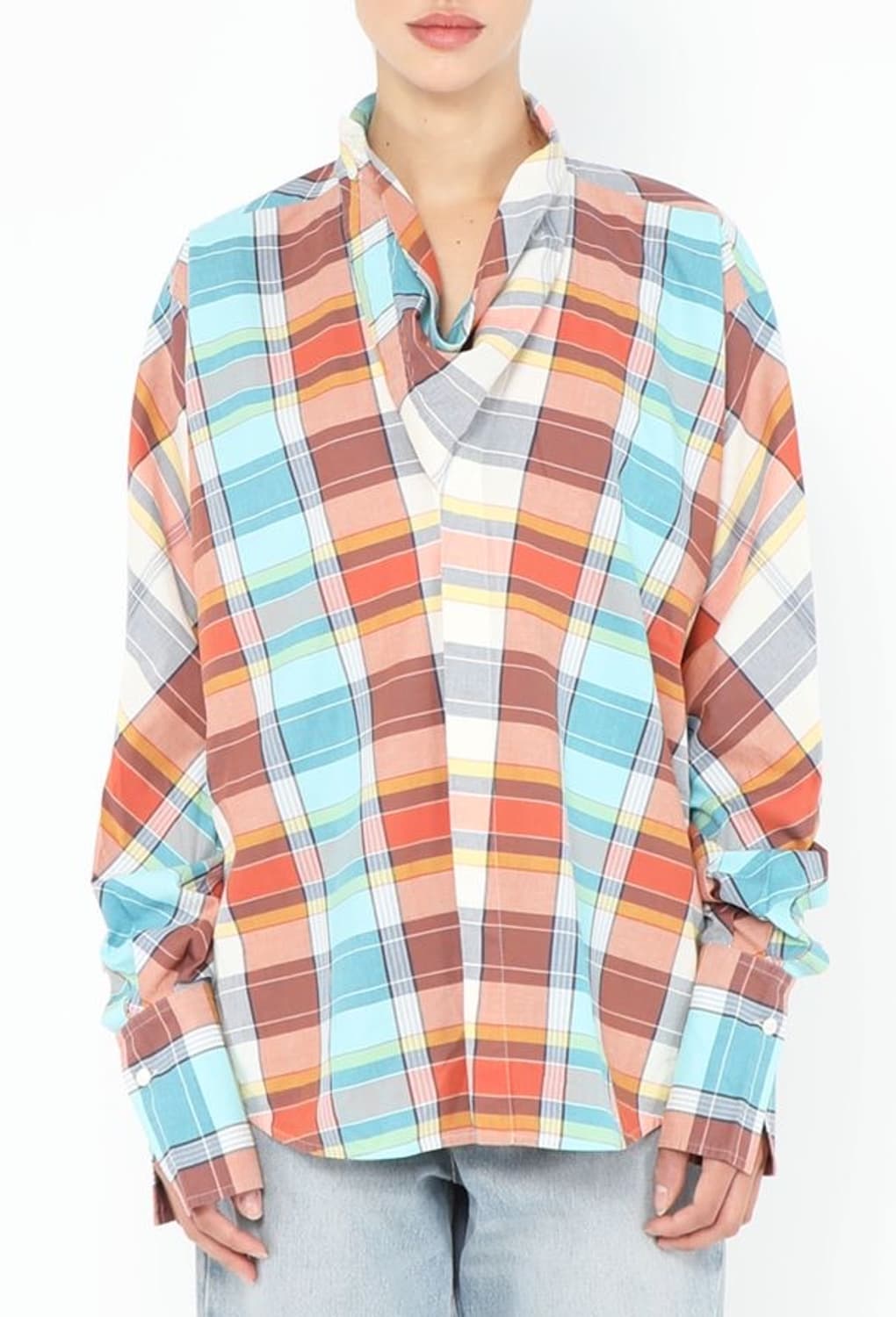 Celine 2013 Tartan Cowl-Neck Tunic 셀린느 상품이미지8