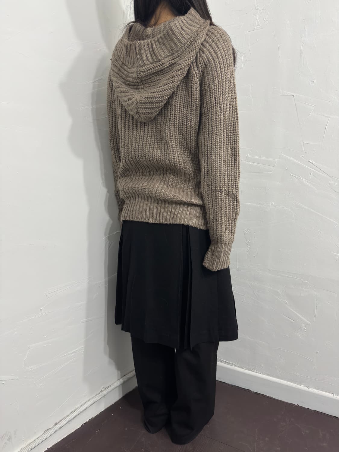 lowrys farm hood button knit cardigan 상품이미지5