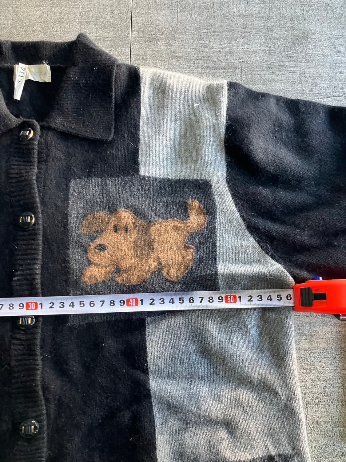 일본빈티지 Purezza 올드스쿨아메카지 90s 퍼피 카라가디건 상품이미지2