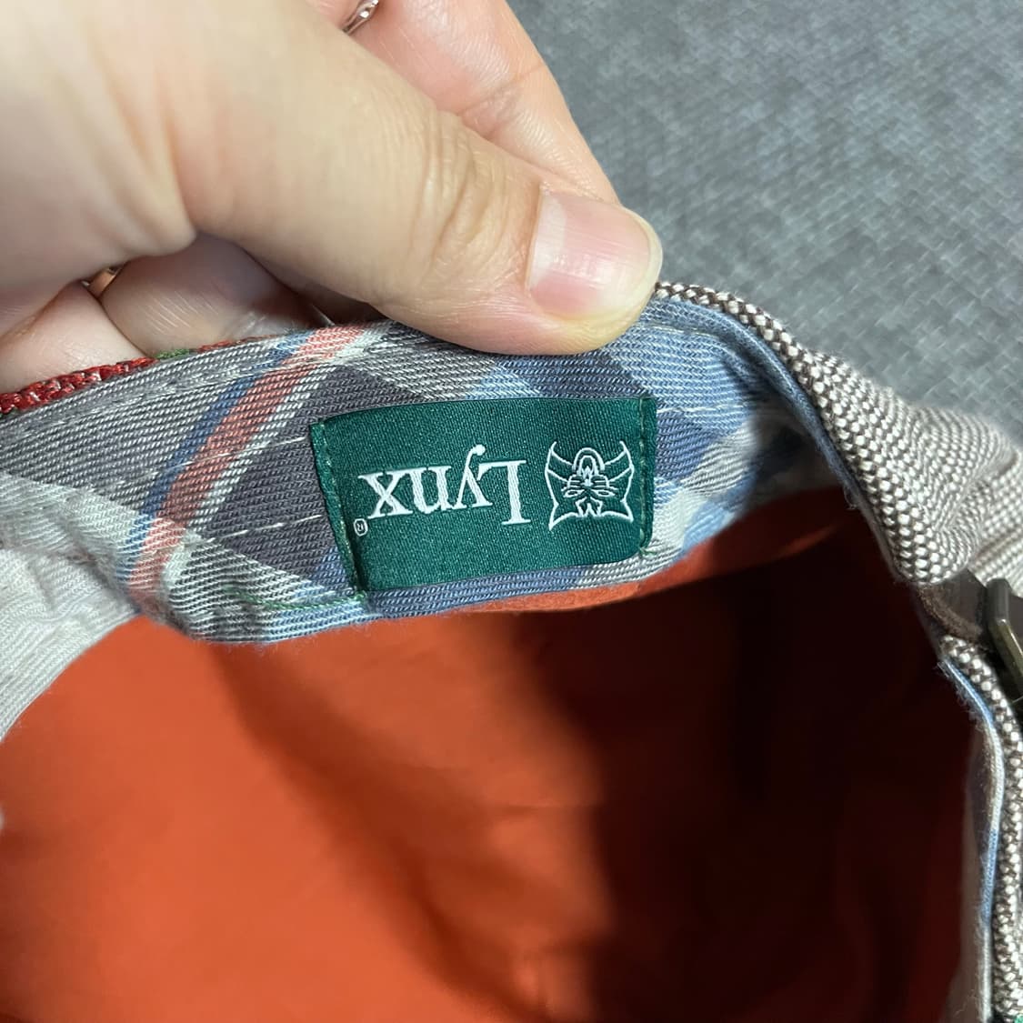 Lynx 링스 체크무늬 플라워 패턴 헌팅캡 모자 상품이미지5