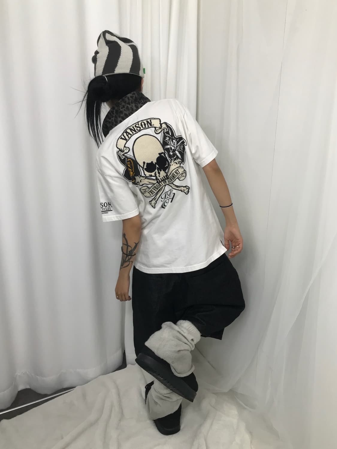 ☠️ 밴슨 스컬 자수패치 피케 반팔 티셔츠 ☠️ 상품이미지2