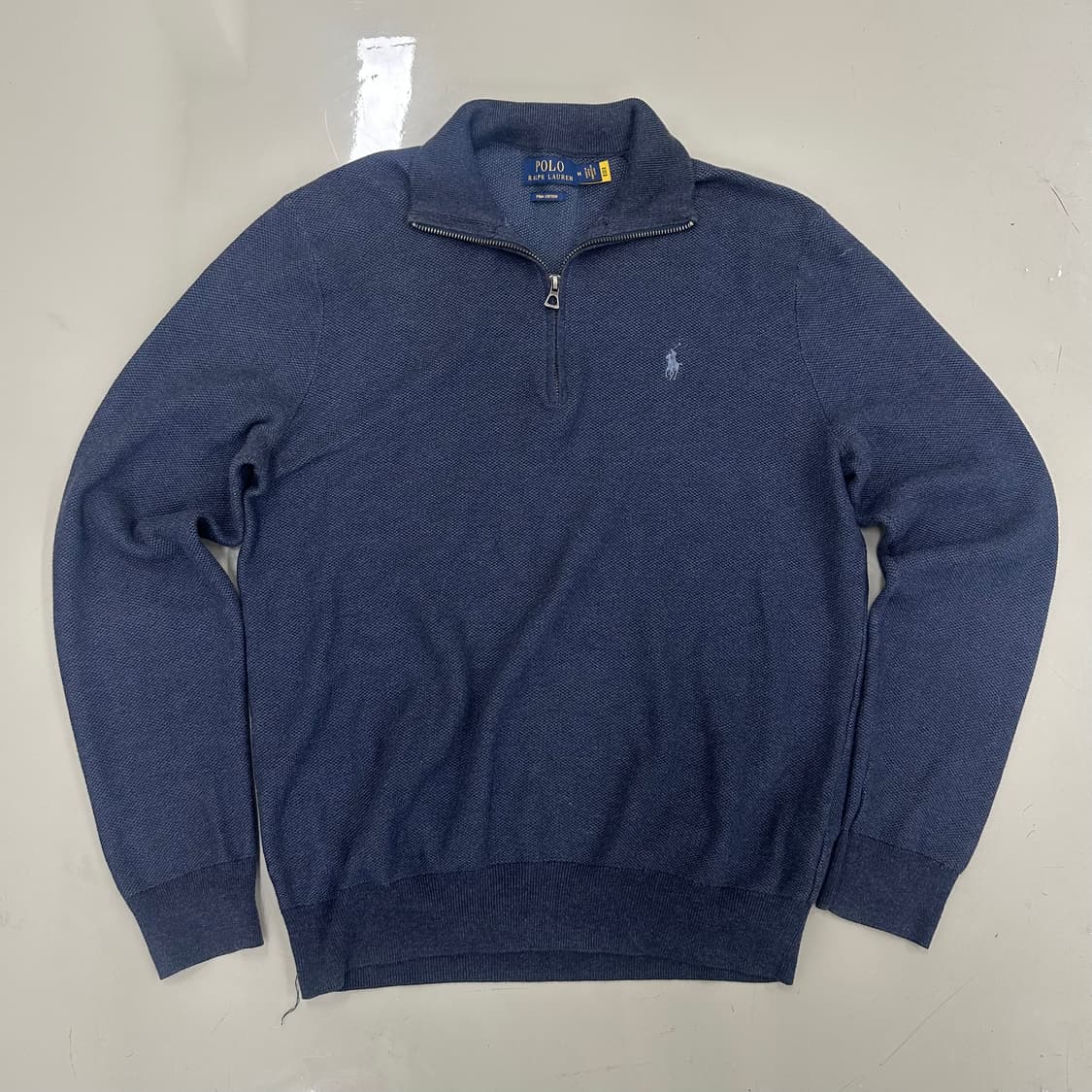 폴로랄프로렌 피마 코튼 하프집업 니트 스웨터 상품이미지1