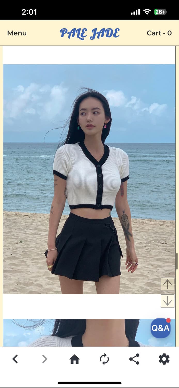 새상품) 페일제이드 포켓 스커트 블랙 m 상품이미지3