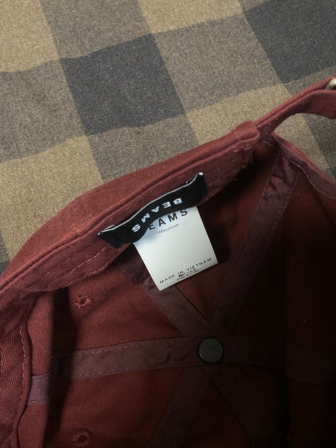 빔즈 볼캡 네이비 / 버건디 상품이미지2