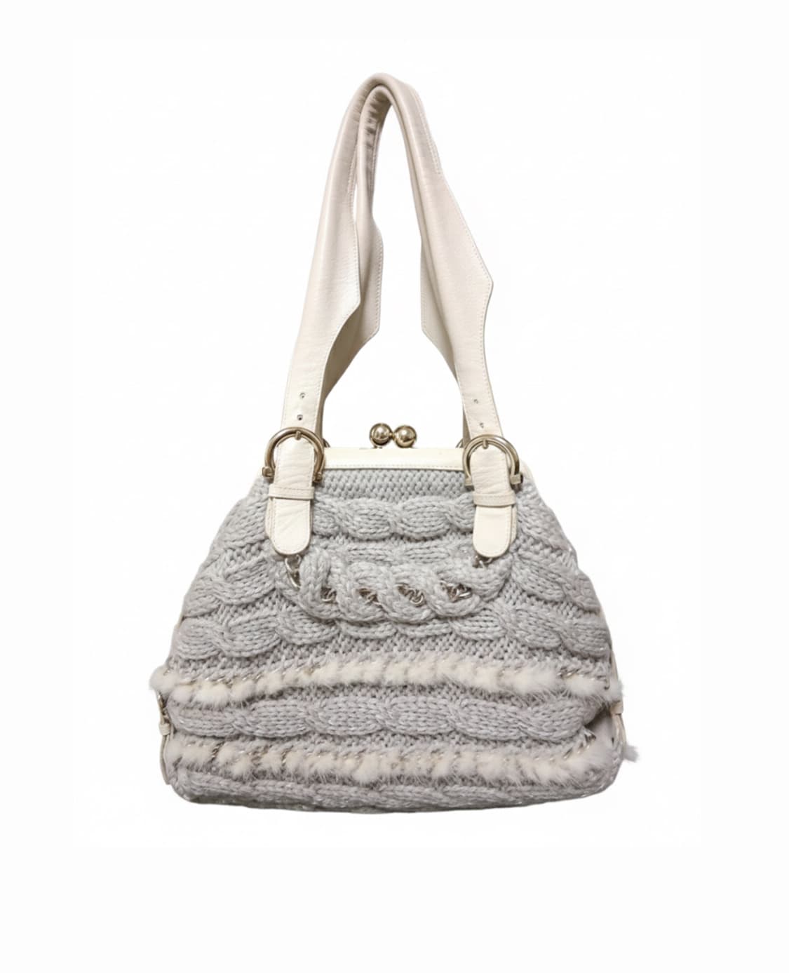 살바토레 페레가모 밍크 니트백 한정판  상품이미지1