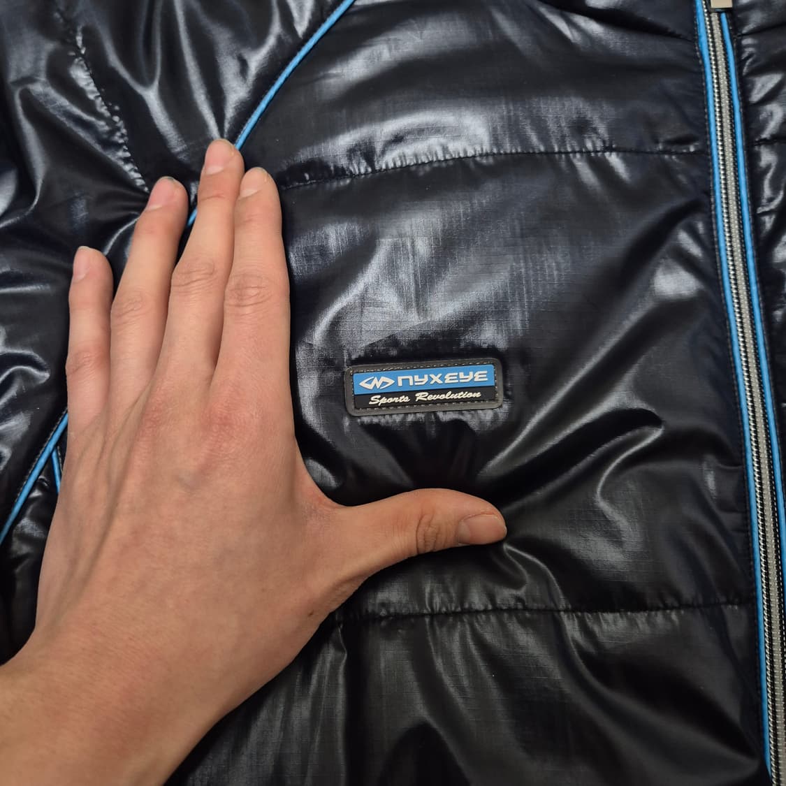 NYXEYE 남성 유광 기모 패딩 점퍼 XL(105) 상품이미지4