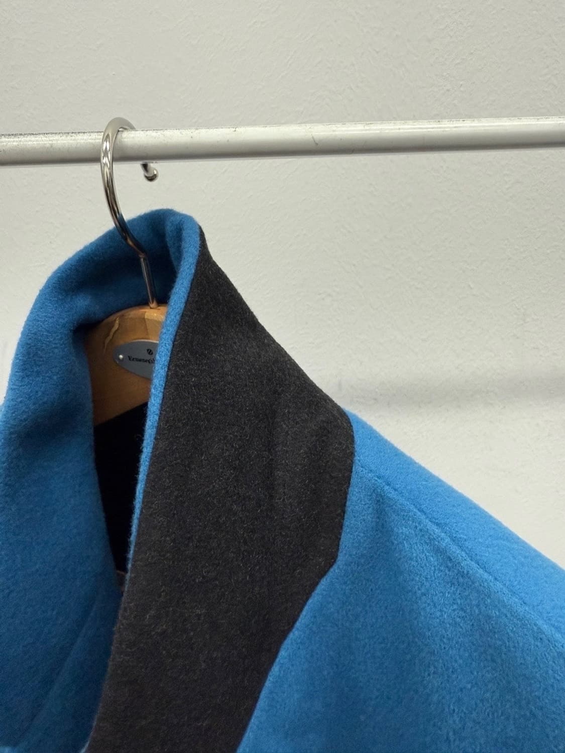 100-105) 시스템옴므 코발트블루 캐시미어 코트 상품이미지6