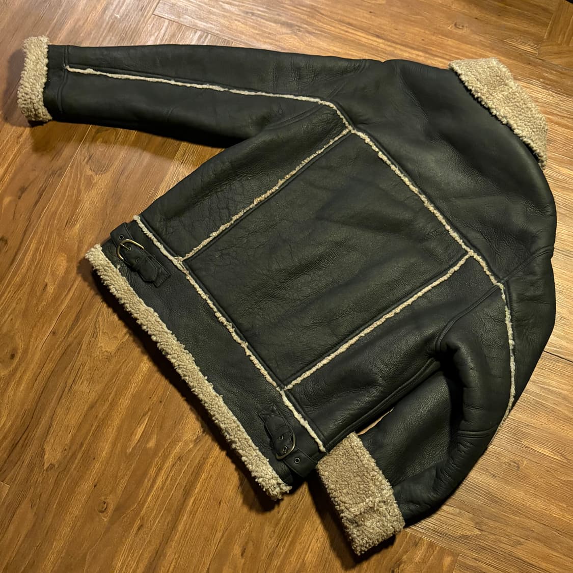 Benetton Leather Shearling Jacket 상품이미지8