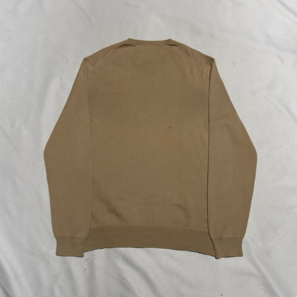 M 폴로랄프로렌 피마코튼 베이지 브이넥 니트 상품이미지3