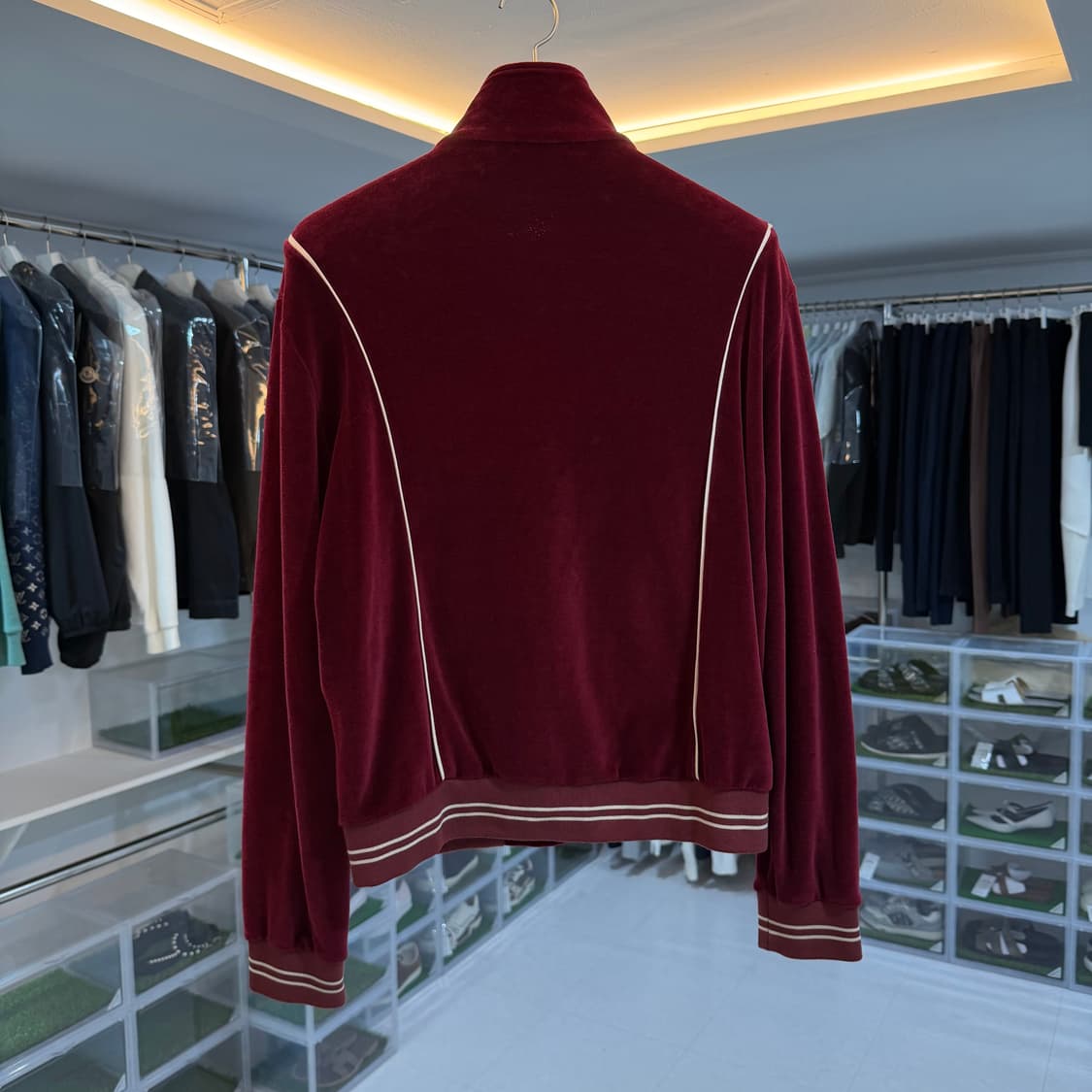 [리오브] 셀린느 트리오페 벨루어 트랙 벨벳 집업 상품이미지2