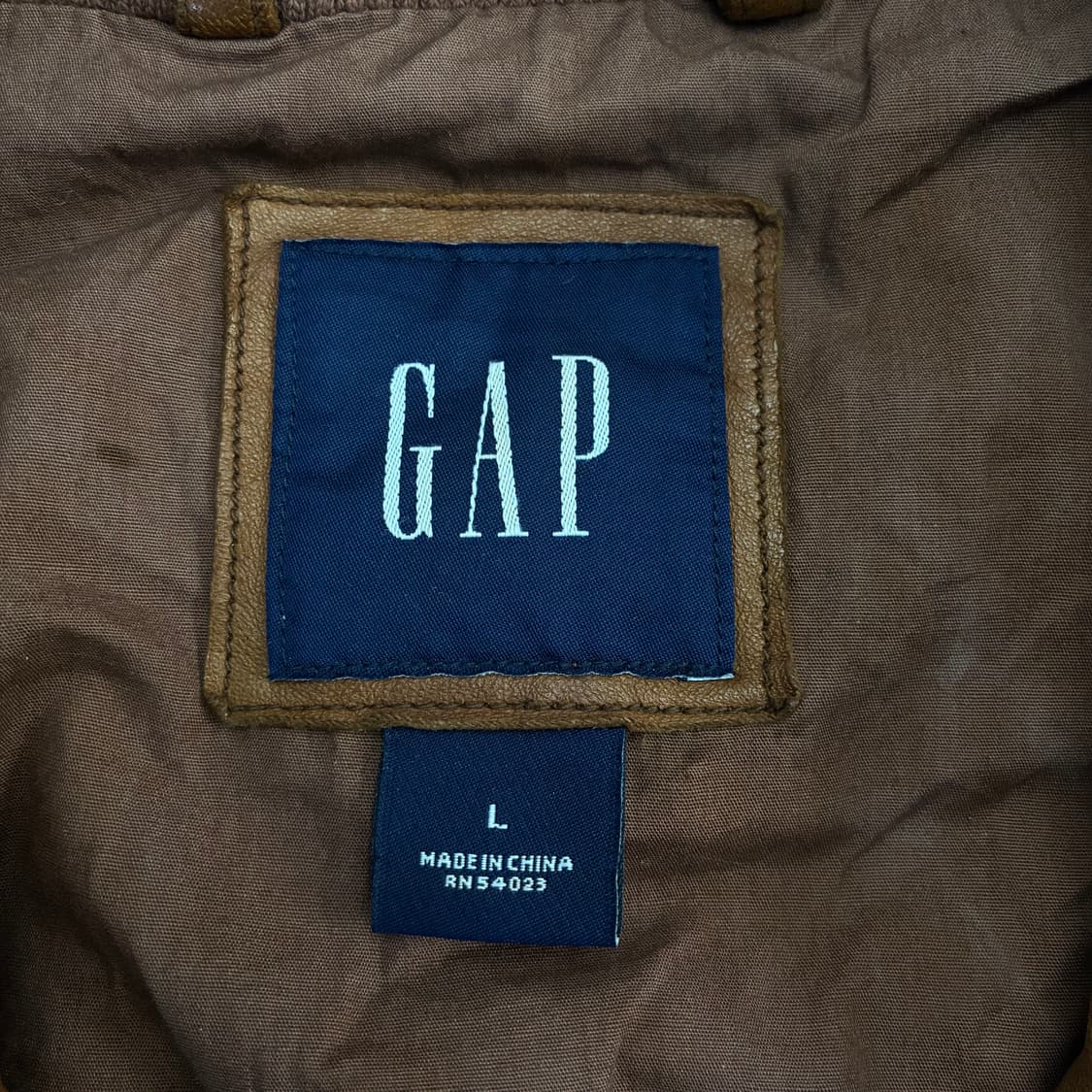GAP  갭 양가죽 브라운 해링턴 자켓 상품이미지6