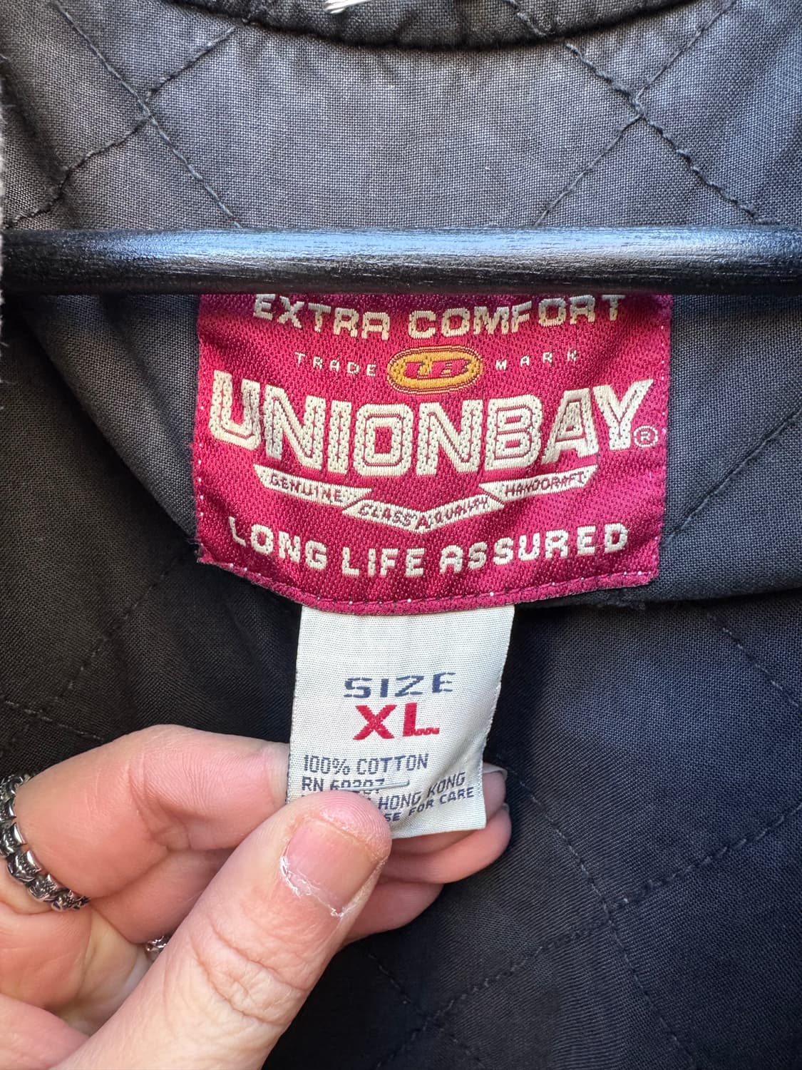 90s 유니온베이 레터링 코튼 바시티 자켓 상품이미지9