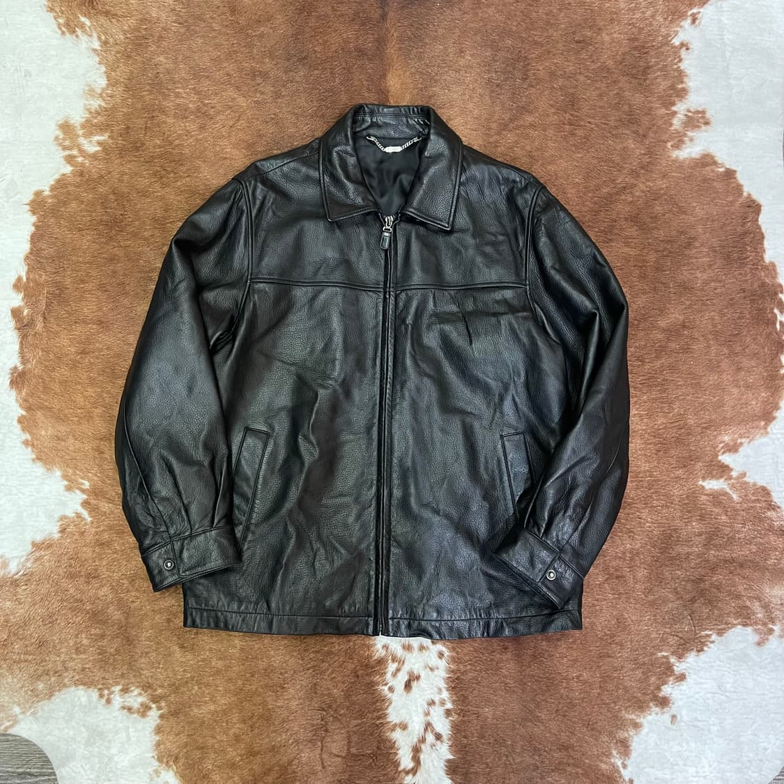 Vintage THE HUNT leather jacket 상품이미지1
