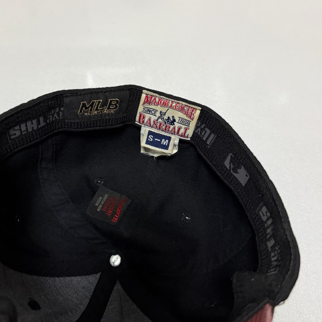 MLB 엠엘비 Sox 볼 캡 모자 블랙 핑크 상품이미지4