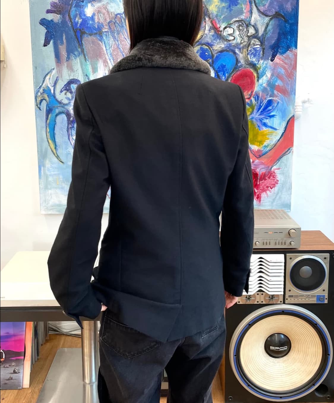 미하라 야스히로 퍼 트리밍 테일러드 자켓 상품이미지5