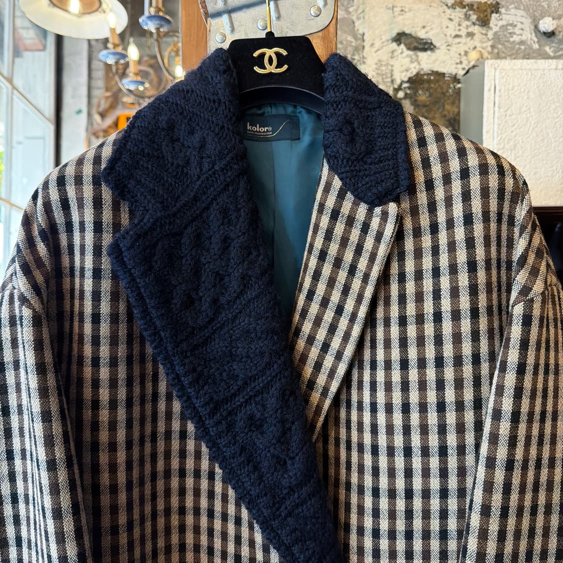 Kolor 컬러 도킹 코트 상품이미지5