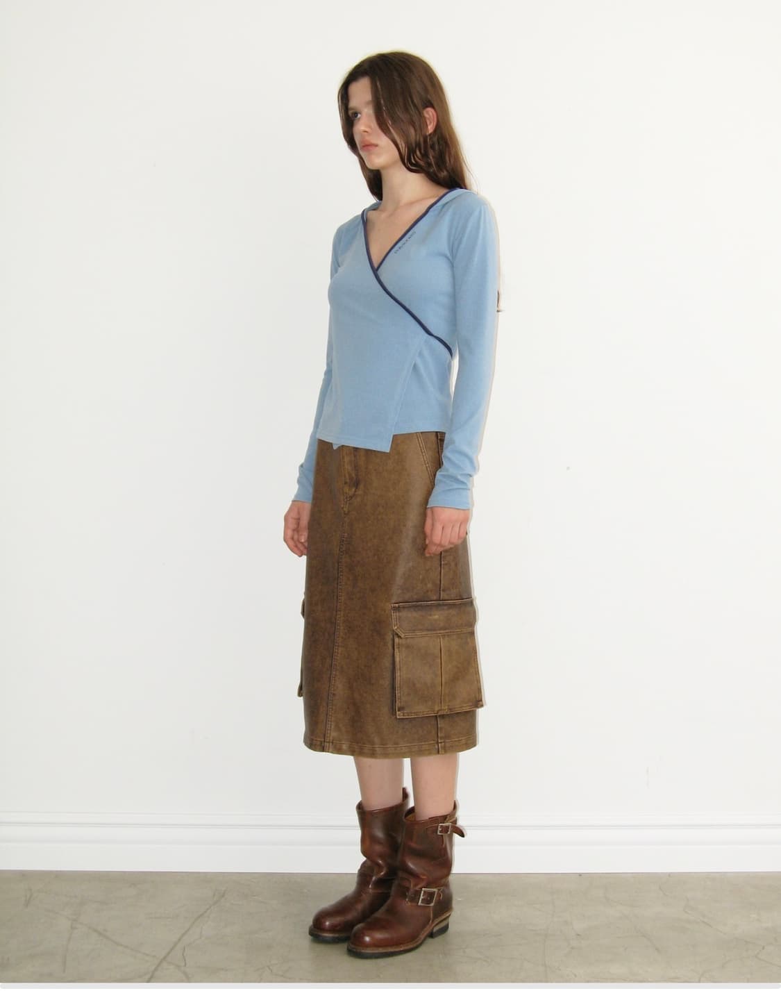 폴리수엠 스트랩 가디건 스카이블루(새상품) 상품이미지2