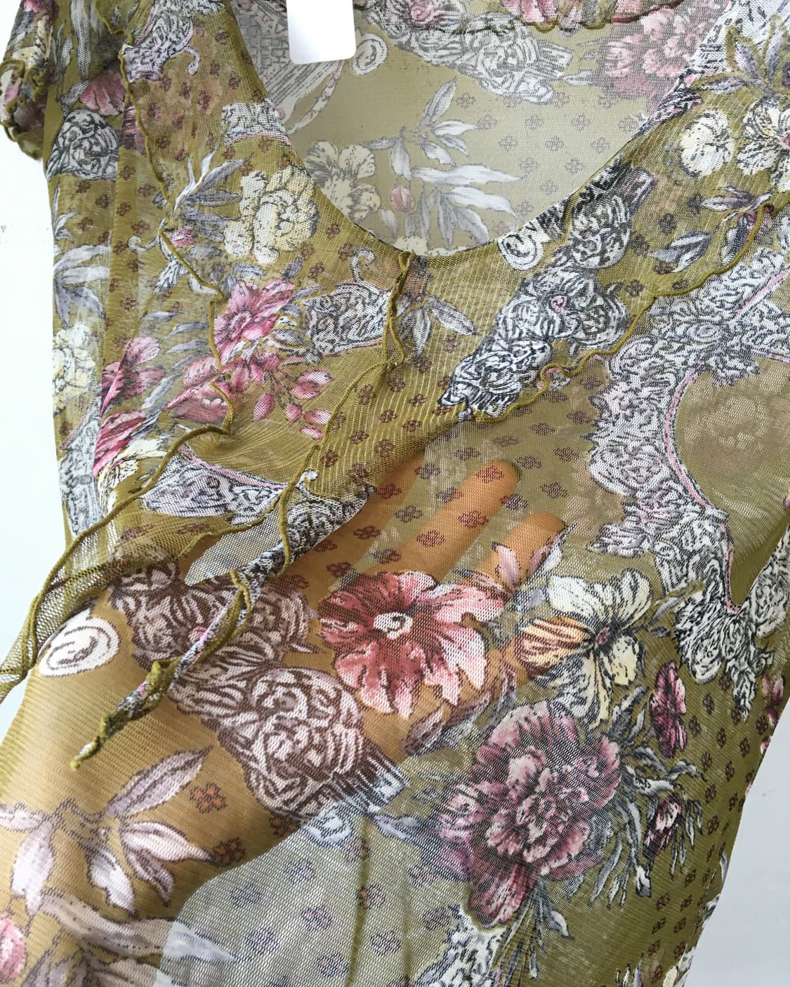 Flower pattern mesh top 상품이미지5