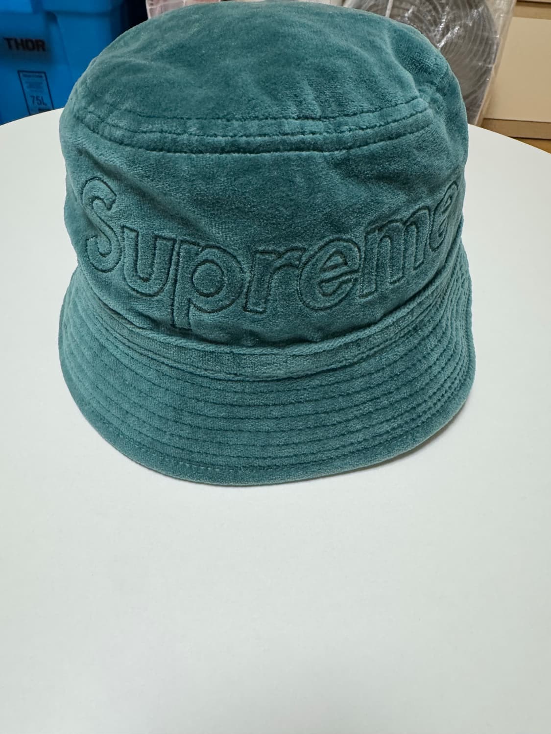 슈프림 x 라코스테 그린 버킷햇 미친 가격에 판매합니다! 상품이미지1