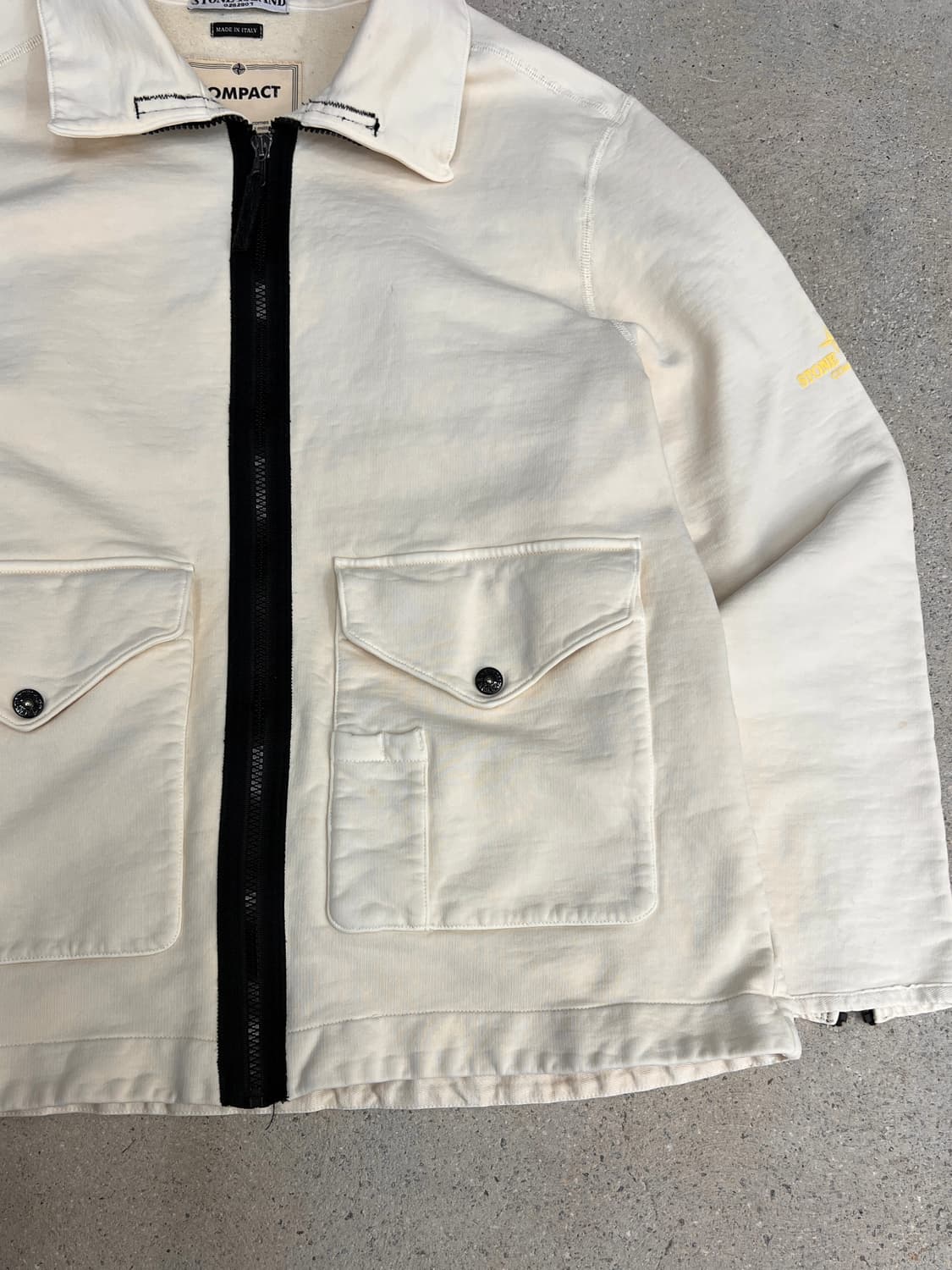 스톤아일랜드 00s 컴팩트 아이보리 코튼 자켓 상품이미지3