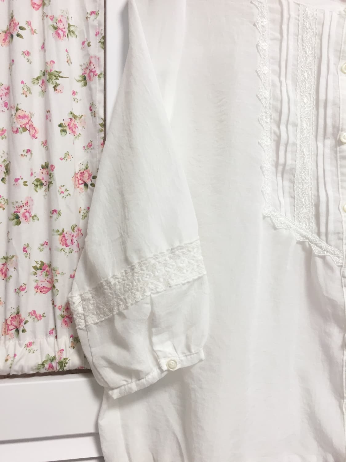 빈티지 로리즈팜 화이트 블라우스 상품이미지4