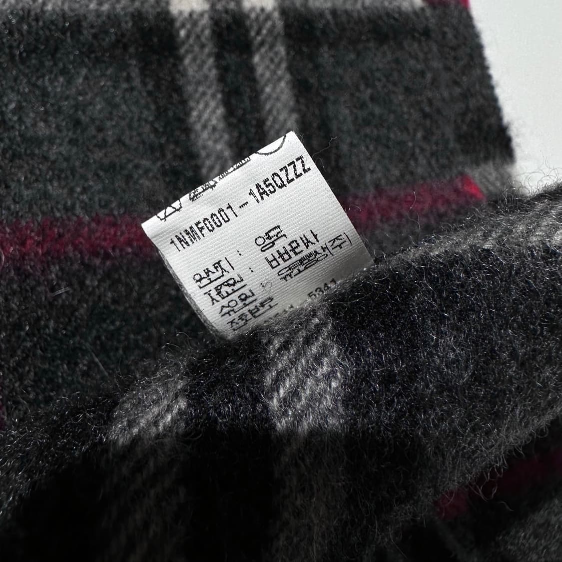 (매장판) 버버리 캐시미어 100% 체크 머플러 목도리 상품이미지4