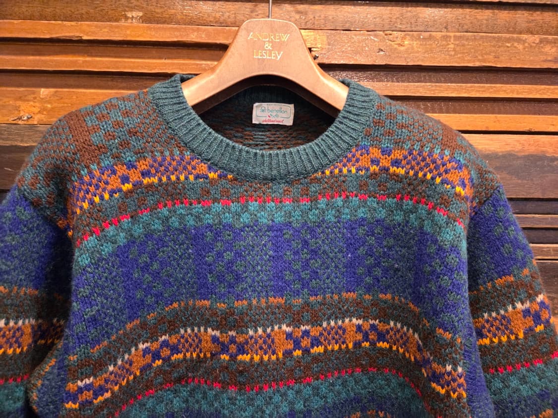 90'S 베네통 셔틀랜드울 니트 상품이미지2