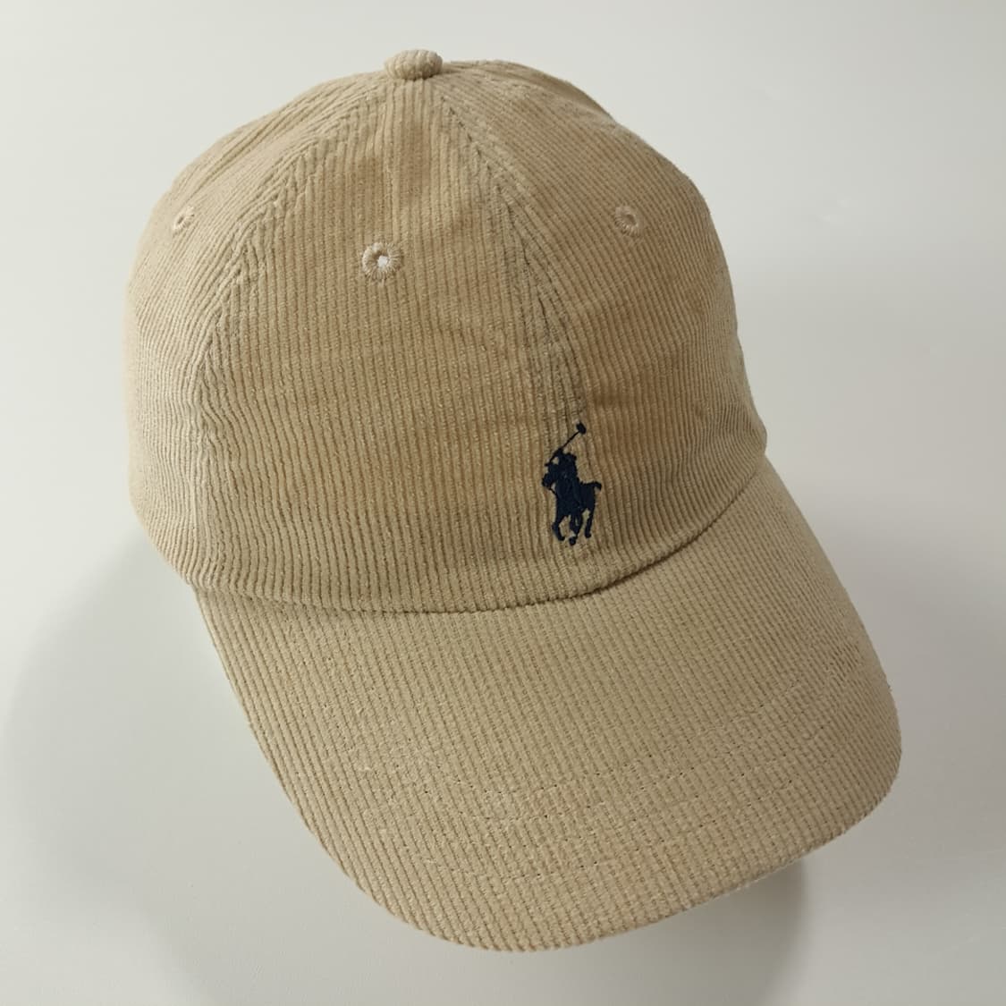 CK330 폴로 라이트베이지 코듀로이 볼캡 모자 상품이미지2