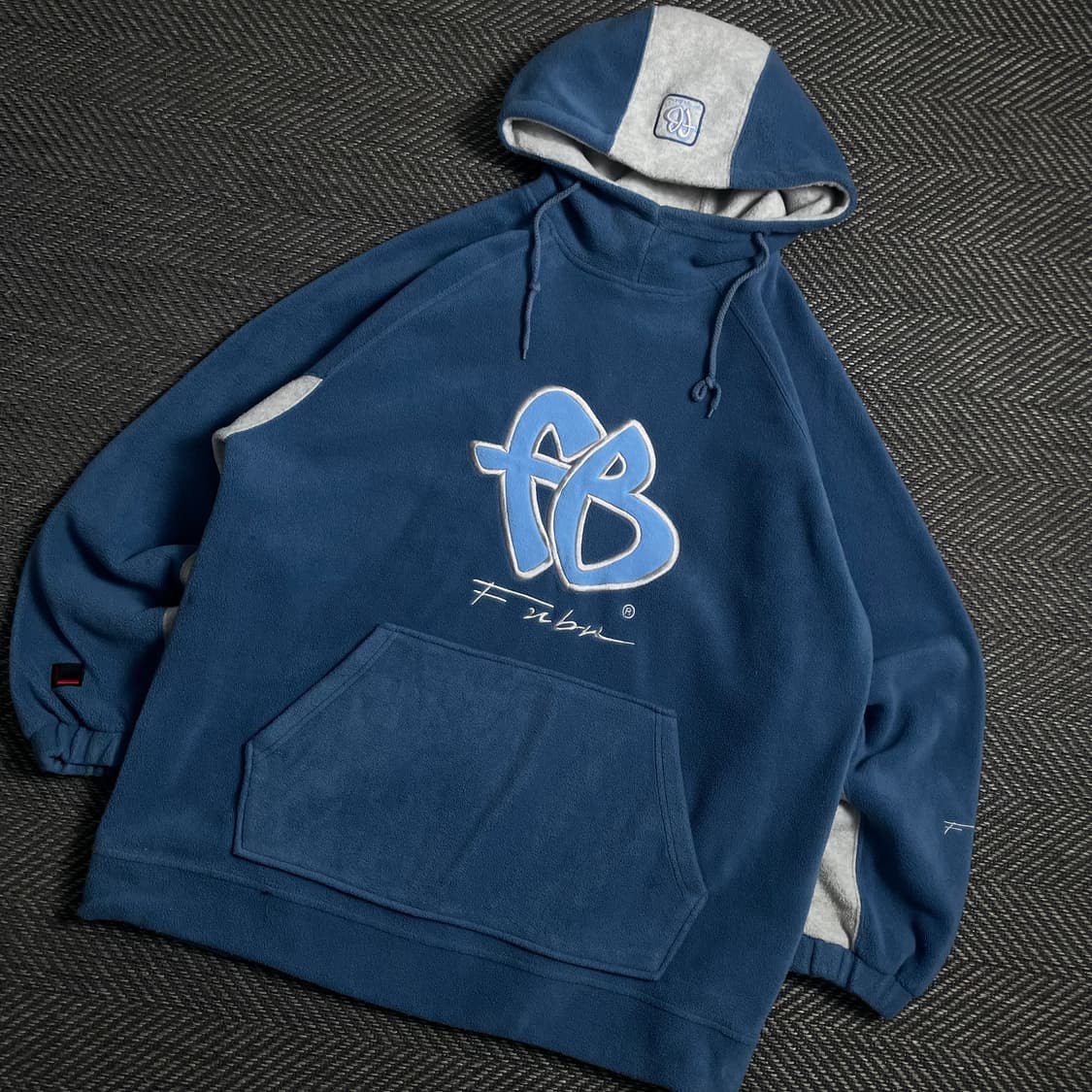 00s FUBU 올드스쿨 빅로고 플리스 후드 티셔츠 y 4688 상품이미지1