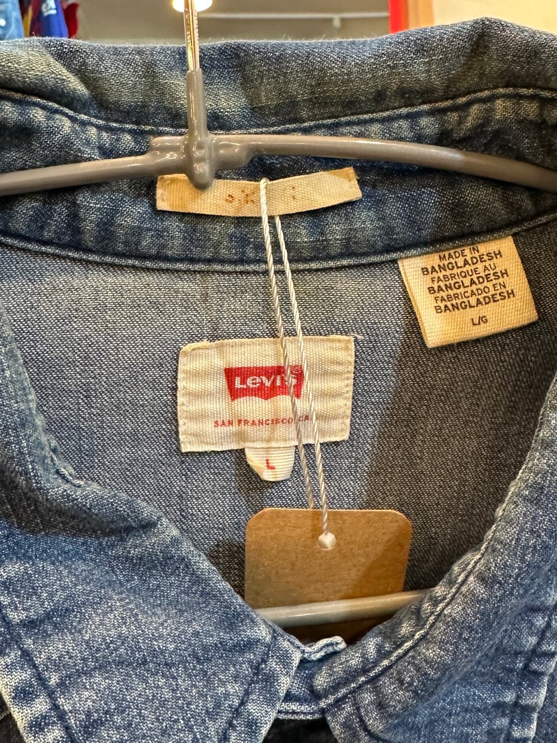 리바이스 클래식 웨스턴 데님 셔츠 L 상품이미지4