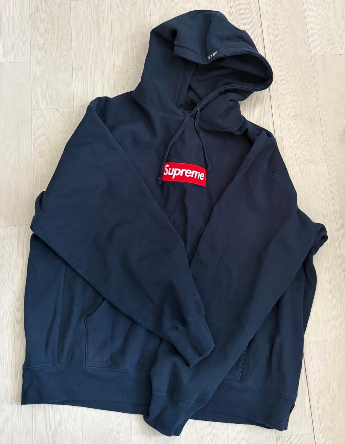 슈프림 박스 로고 후드 스웨트셔츠 네이비 (24FW) XL 상품이미지1