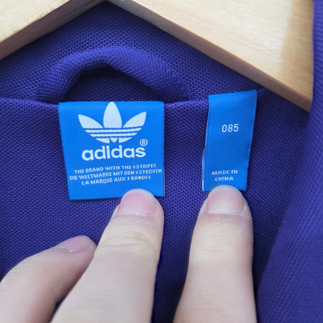 아디다스져지 삼선 퍼플 트랙탑 여s 상품이미지5