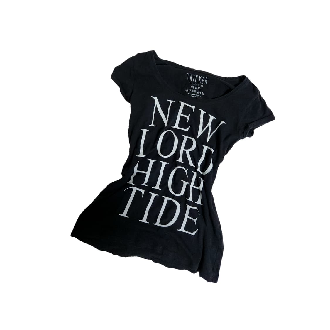 펑크•갸루 블랙 레터링 반팔 (punk•Gal) 상품이미지1