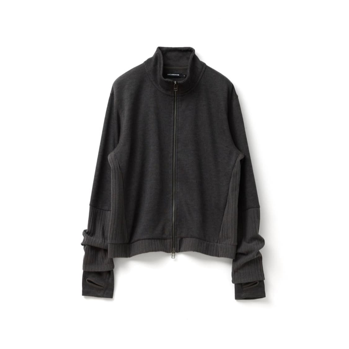 해칭룸 더블 슬리브 트랙 가디건 다크 카키 상품이미지1