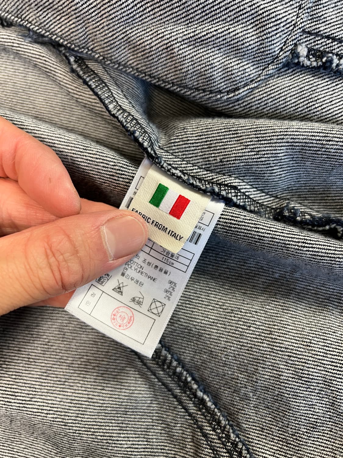 [M] CANDIANI DENIM 라이더 051 인디고 데님자켓 상품이미지5