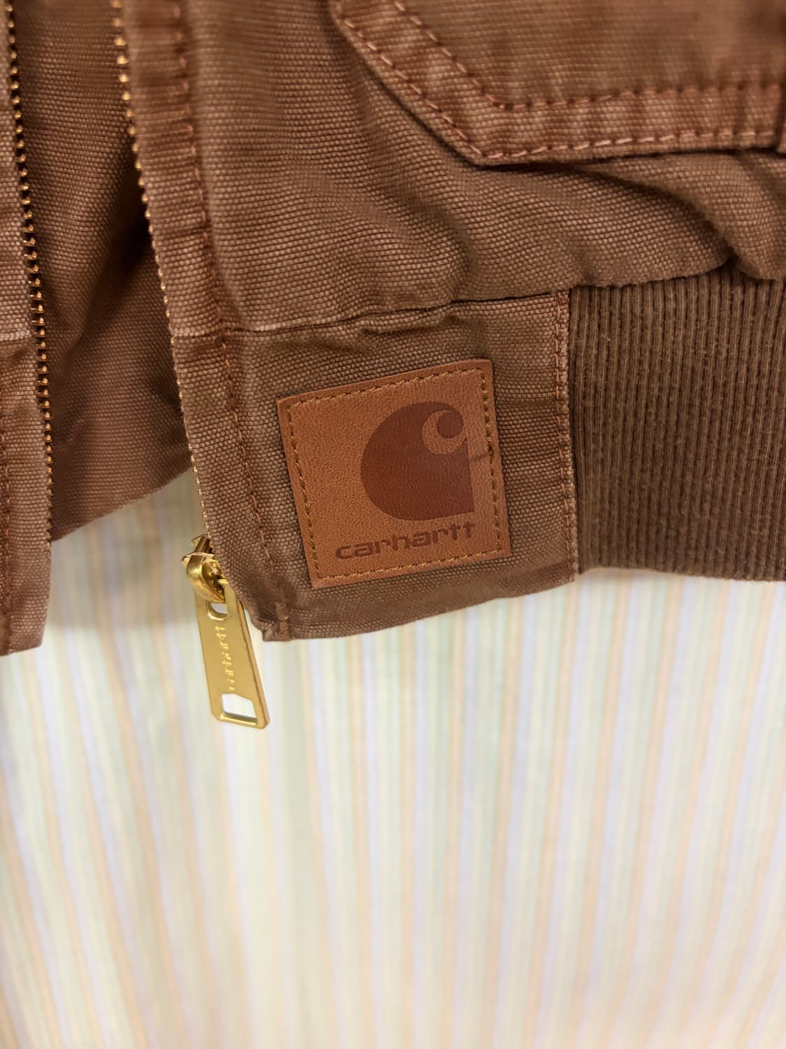 칼하트 WIP 스탠톤 자켓 브라운 S 상품이미지6