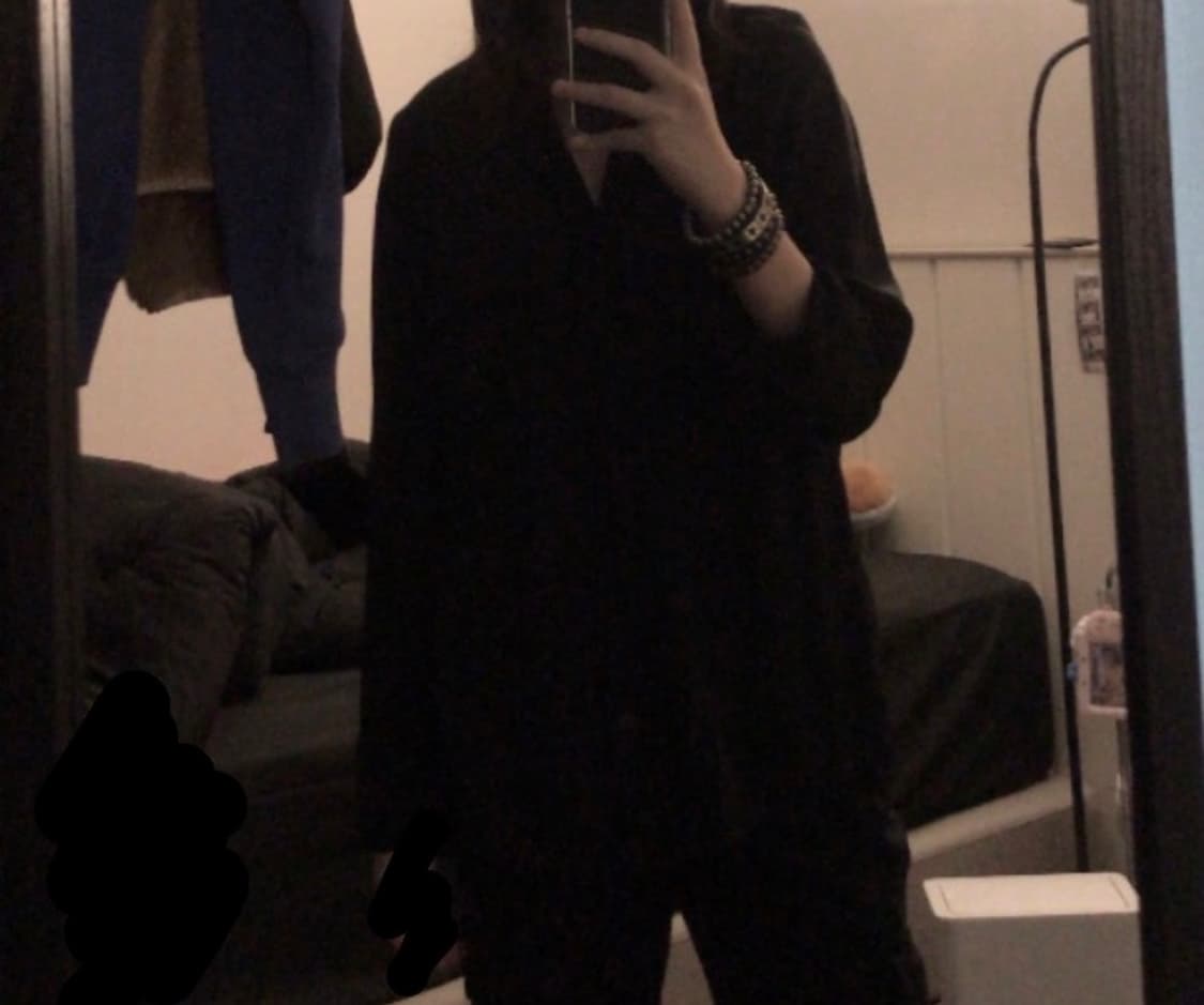 펑크 블랙 셔츠 상품이미지2