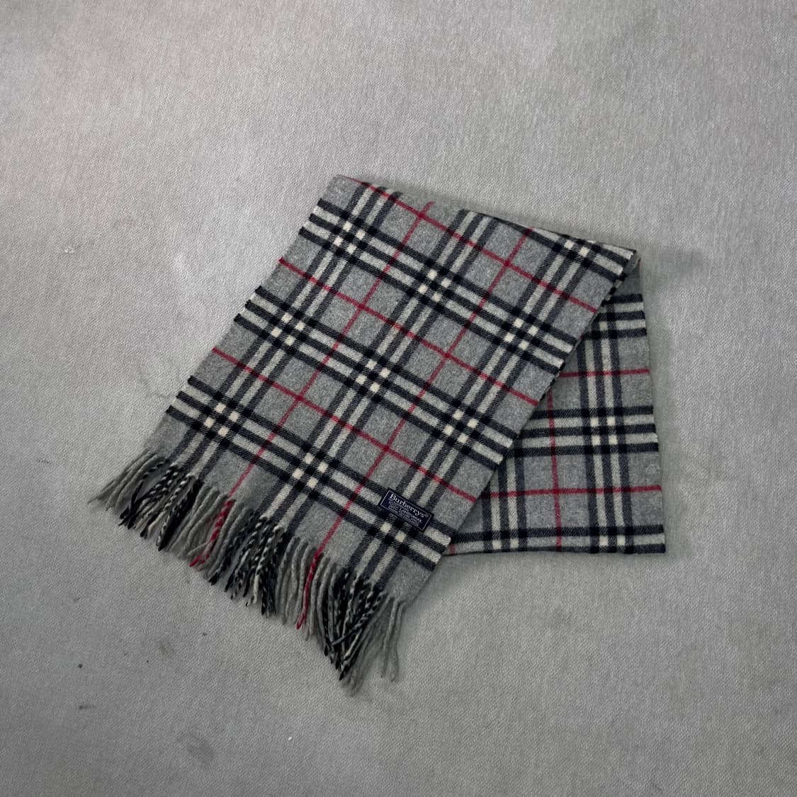 버버리 노바체크 램스울 그레이 머플러 상품이미지1
