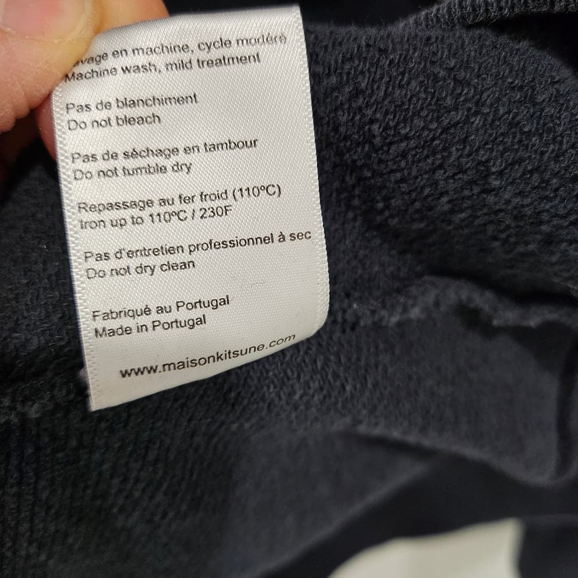 메종키츠네 로고 더블폭스 블랙 맨투맨
L 상품이미지6