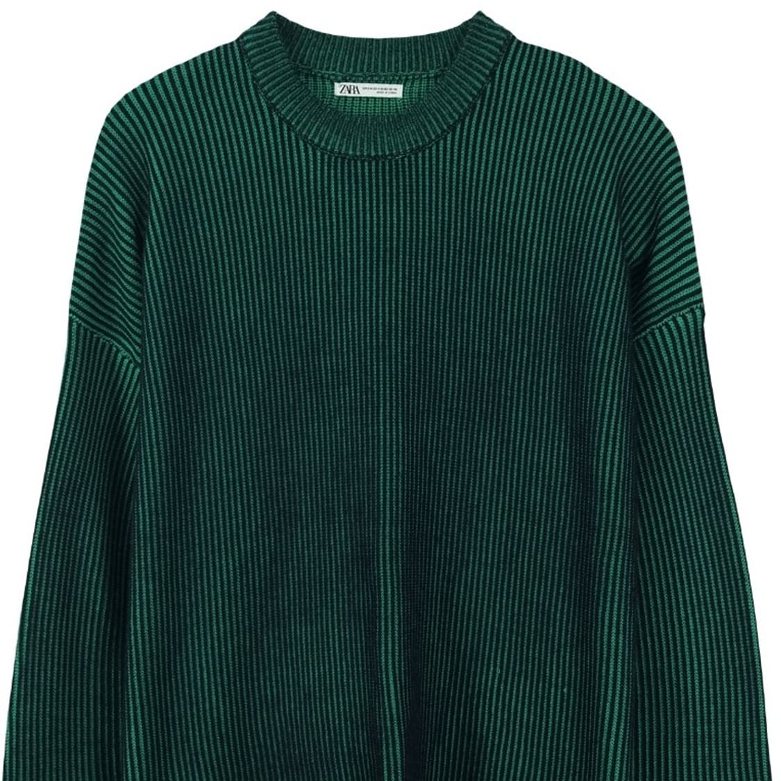 [자라] 워시드 오버핏 크루넥 니트 M18637 상품이미지4