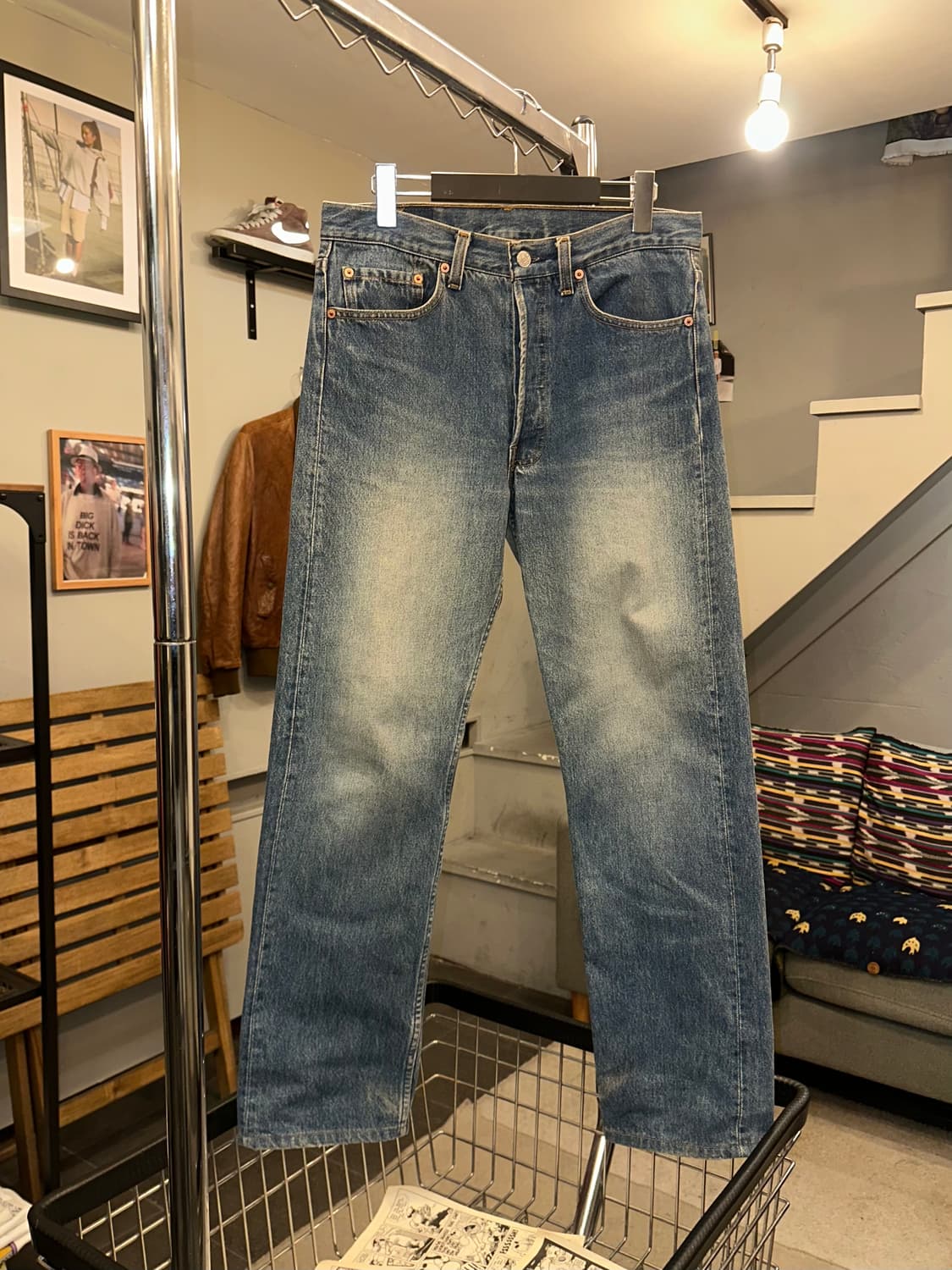 90’s Levi’s 501 552 USA denim pants 상품이미지3