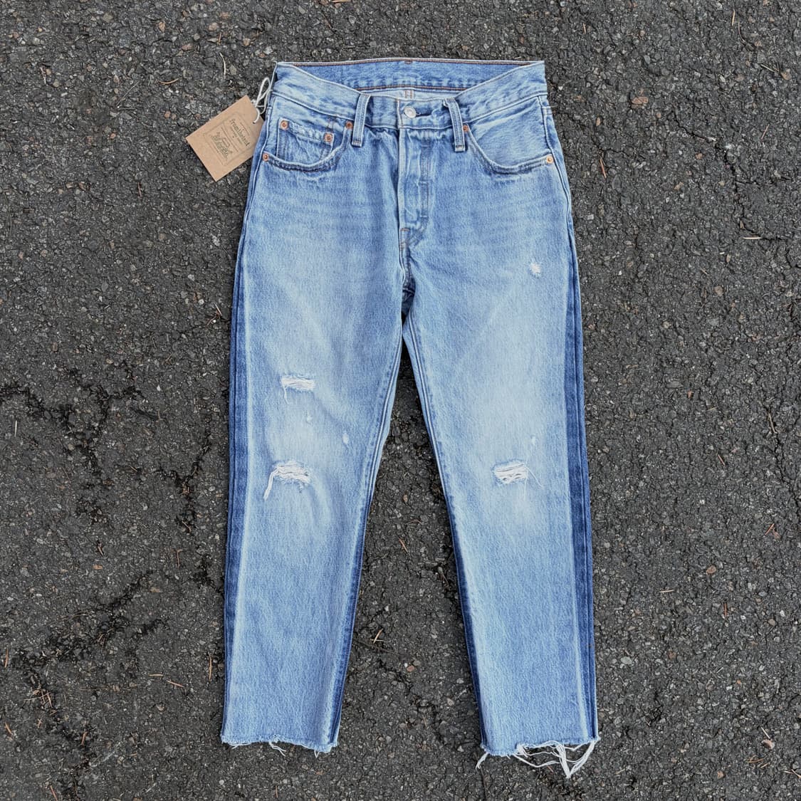 리바이스 501 사이드 에이징 연청 데님 (28)   상품이미지2