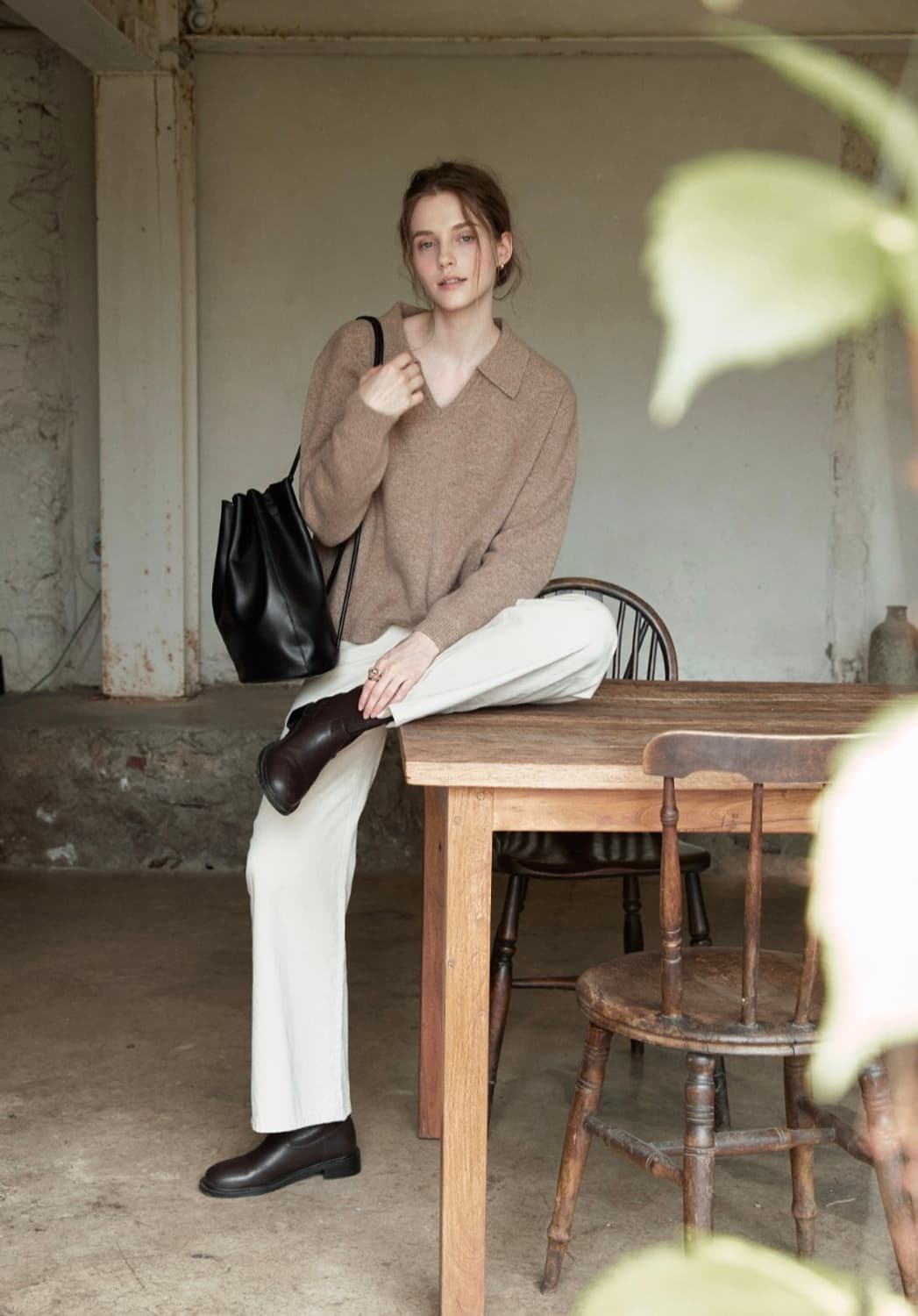 르니나 serin v-neck 울 니트 상품이미지3