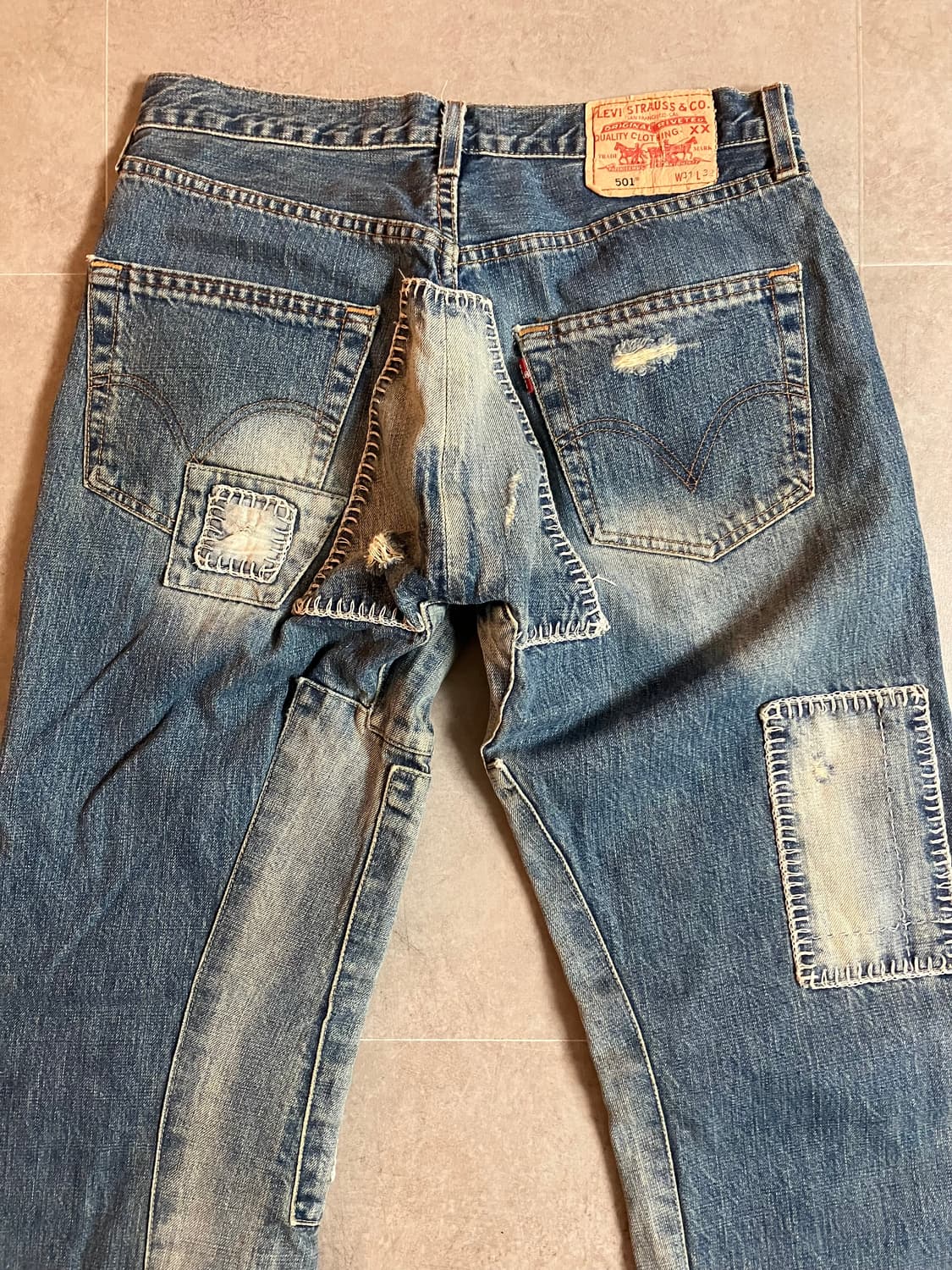 빈티지 리바이스 리메이크 데님팬츠 언더커버맛 상품이미지5