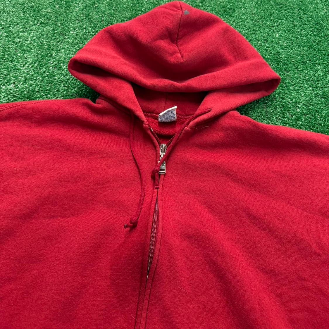 90s 러셀 애슬레틱 후드집업 레드 상품이미지2