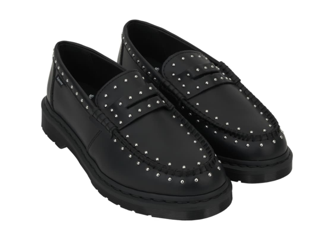 uk7(260) 슈프림 닥터마틴 스터드 펜톤 로퍼 블랙 상품이미지1