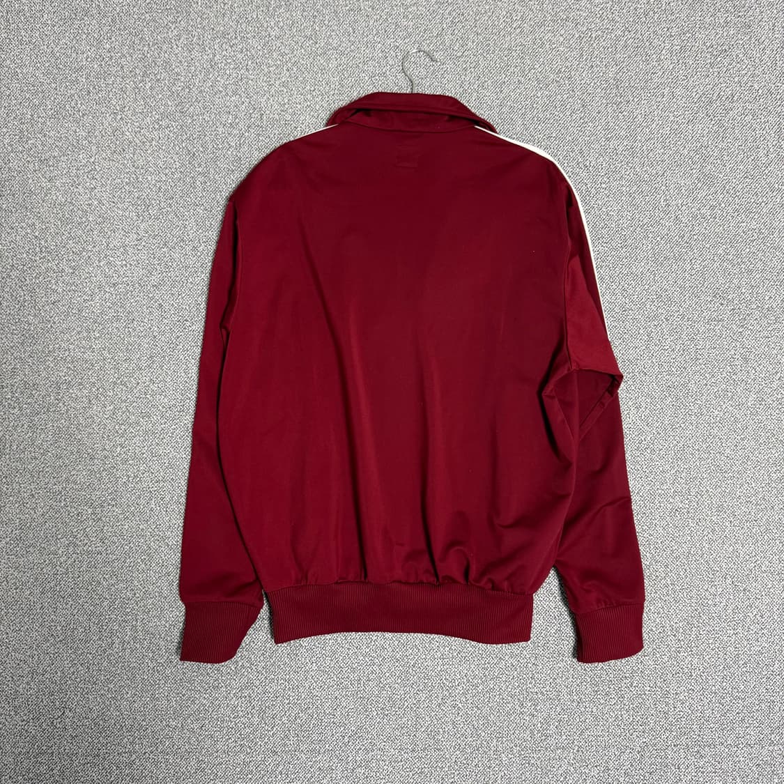 아디다스 파이어버드 져지 버건디 화이트 100 트랙탑 상품이미지2