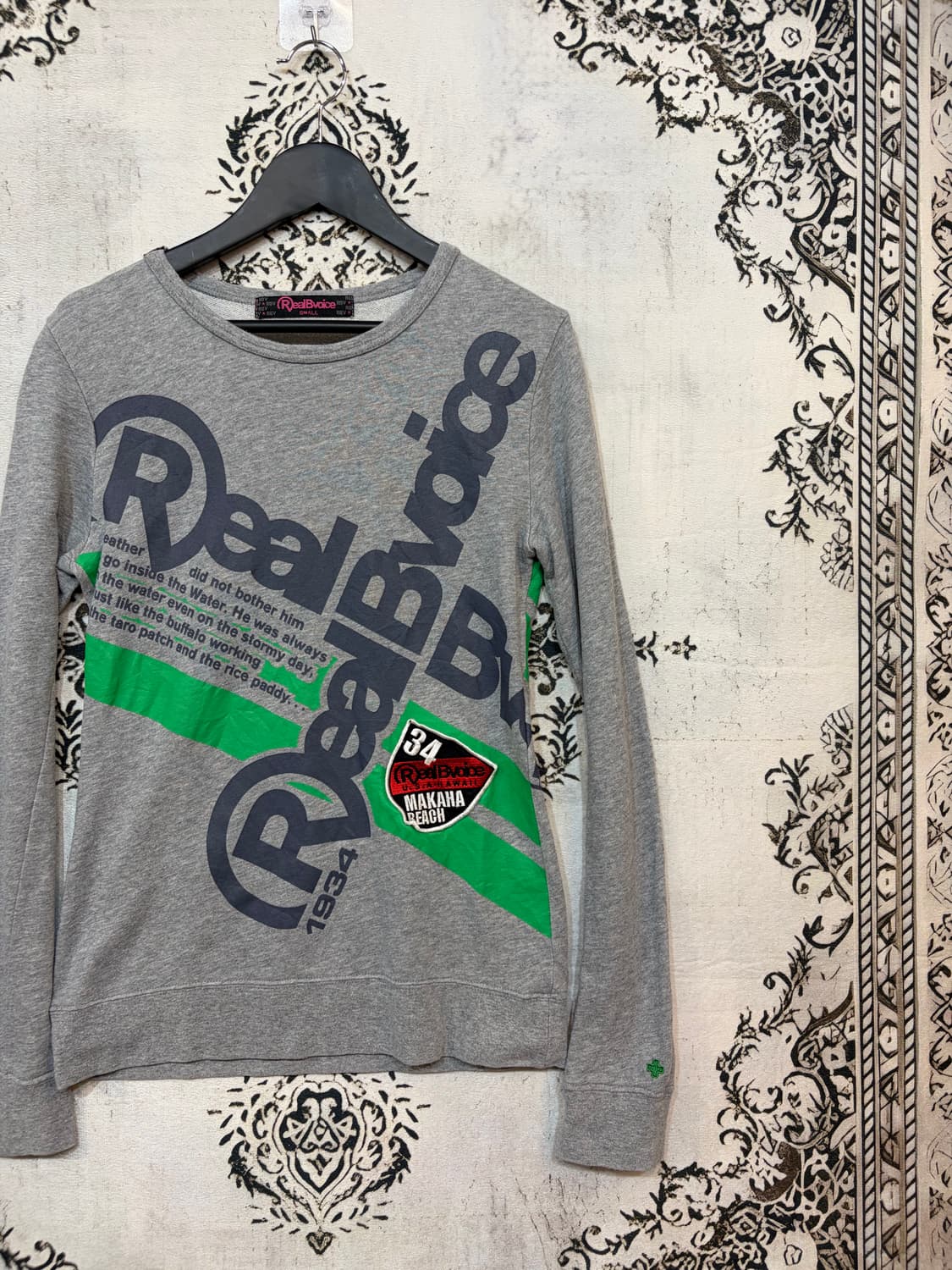 일본빈티지 Real bvoice 프린팅 맨투맨 상품이미지3