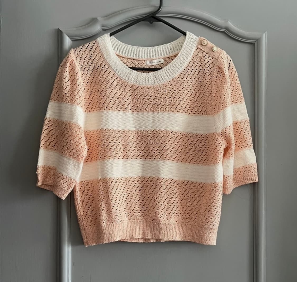 23ss 잇미샤 글리터 반팔 니트 55사이즈 상품이미지6