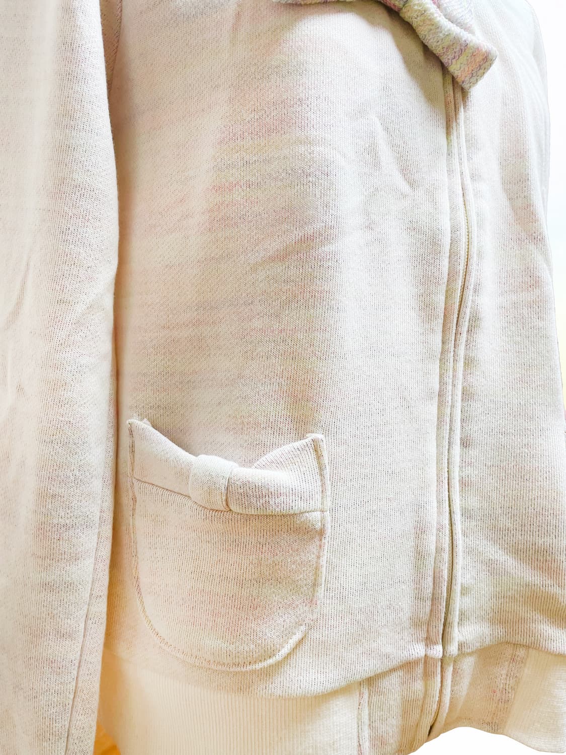 올리브데올리브 러블리 리본 포켓 무지개 집업 상품이미지3